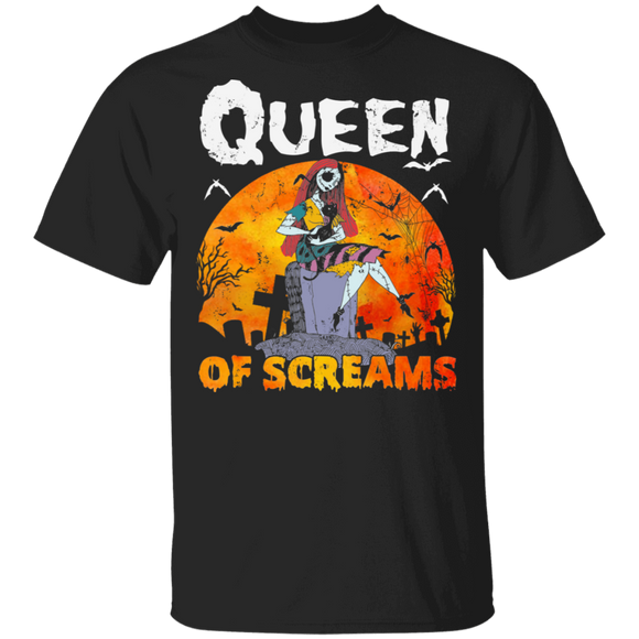 Halloween Movie Lover Shirt Queen of Screams Cool Halloween Movie Character Lover Gifts Halloween T-Shirt - Macnystore