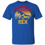 Vintage retro Mamasaurus Rex Funny Dinosaurs T-Rex Lover Matching Mother's Day Women Gifts T-Shirt - Macnystore