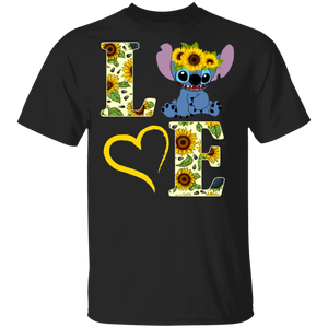Love Sunflower Heart Sitich Shirt Matching Sitich Film Movies TV Show Lover Fans Gifts T-Shirt - Macnystore