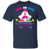 Pink Or Blue We Are Expecting 2 Gender Reveal Funny Rabbit Bunny Eggs Easter Day Matching Shirt For Men Women Pregnancy Chicken Gifts T-Shirt - Macnystore