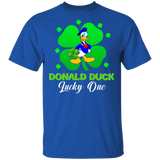 Cute Donald Duck Lucky One Clover St Patrick's Day Movies Lover T-Shirt - Macnystore