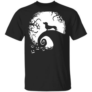 Funny Dachshund On The Moon Halloween T-Shirt - Macnystore