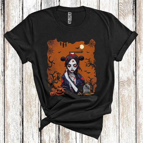 MacnyStore - Anime Halloween Costume Horror Woman Zombie Matching Family Kids T-Shirt