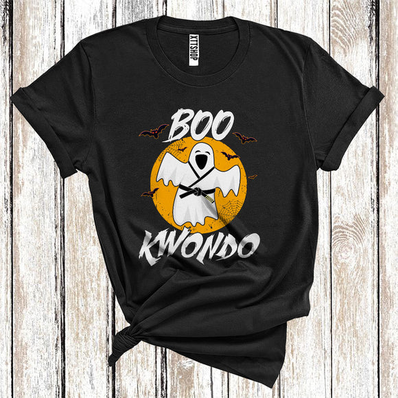 MacnyStore - Boo Kwondo Funny Halloween Costume Boo Ghost Taekwondo Group T-Shirt