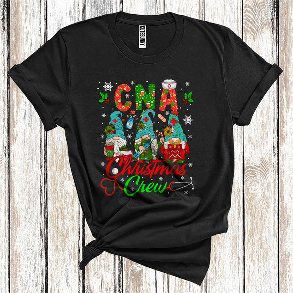 MacnyStore - CNA Christmas Crew Cool Xmas Gnomes Nurse Nursing Squad Lover T-Shirt