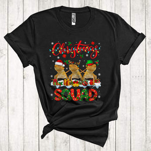 MacnyStore - Christmas Squad Awesome ELF Reindeer Santa Bearded Dragon Xmas Animal Lover T-Shirt