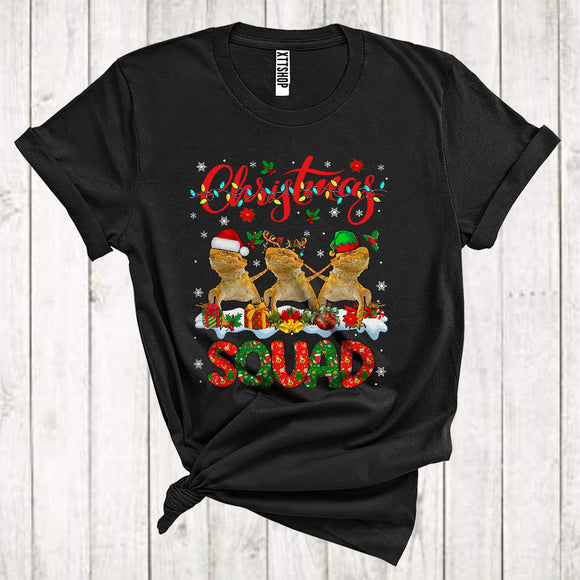 MacnyStore - Christmas Squad Awesome ELF Reindeer Santa Bearded Dragon Xmas Animal Lover T-Shirt