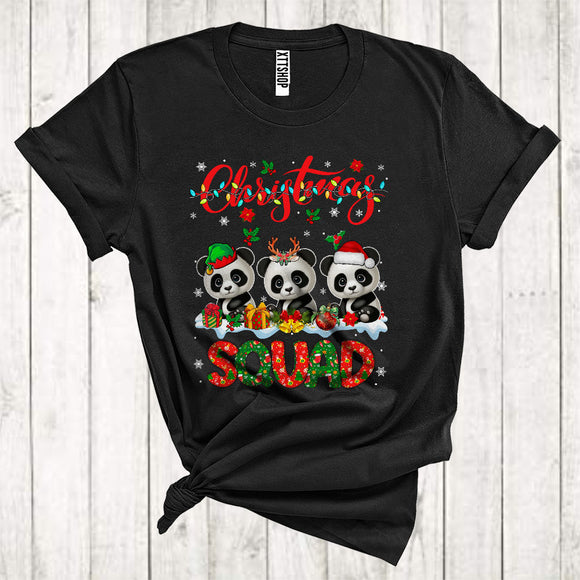 MacnyStore - Christmas Squad Awesome ELF Reindeer Santa Panda Xmas Animal Lover T-Shirt