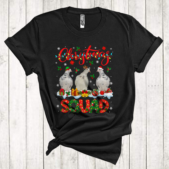MacnyStore - Christmas Squad Awesome ELF Reindeer Santa Pigeon Xmas Animal Lover T-Shirt