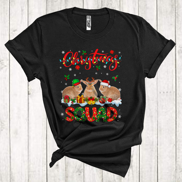 MacnyStore - Christmas Squad Awesome ELF Reindeer Santa Rabbit Xmas Animal Lover T-Shirt