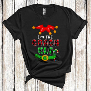 MacnyStore - Funny I'm The Coach, Elf Costumes, Christmas Family T-Shirt
