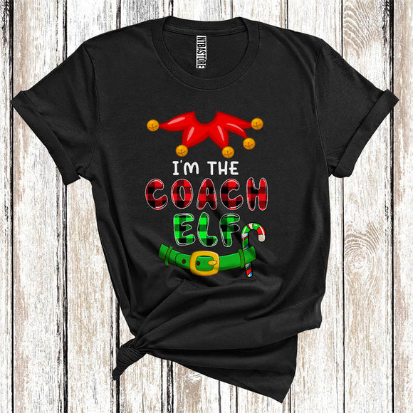 MacnyStore - Funny I'm The Coach, Elf Costumes, Christmas Family T-Shirt