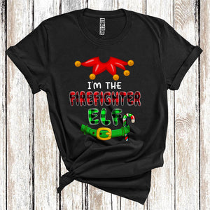 MacnyStore - Funny I'm The Firefighter, Elf Costumes, Christmas Family T-Shirt