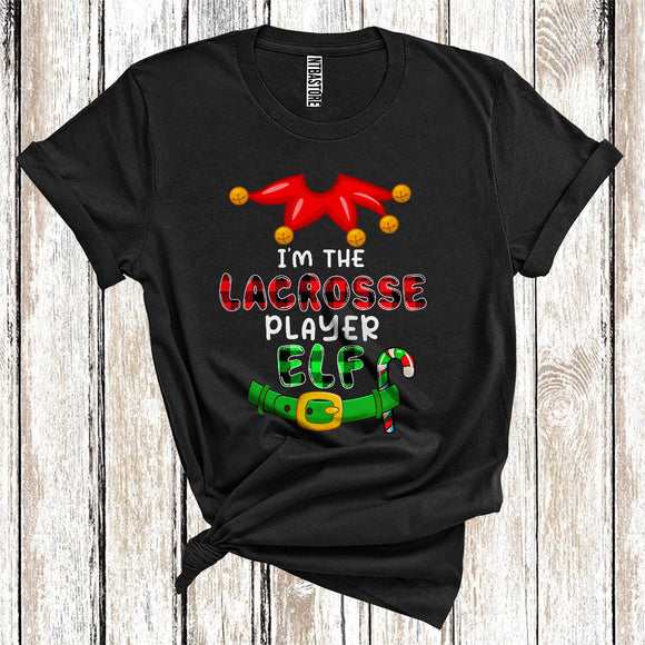 MacnyStore - Funny I'm The Lacrosse Player, Elf Costumes, Christmas Family T-Shirt