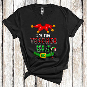 MacnyStore - Funny I'm The Teacher, Elf Costumes, Christmas Family T-Shirt