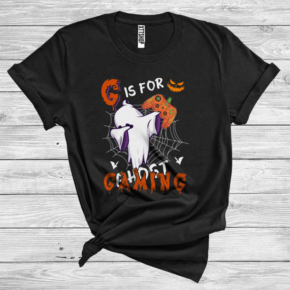 MacnyStore - G Is For Gaming Funny Game Controller Dabbing Ghost Boo Halloween Costume T-Shirt