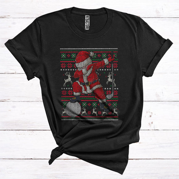 MacnyStore - Golf Dabbing Santa Player With Ball Cool Sports Sweater Lover Christmas T-Shirt