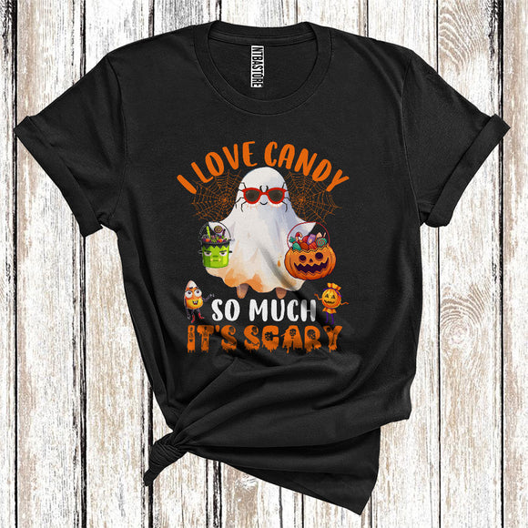 MacnyStore - Halloween Boo Loving Candy So Much It's Scary Funny Carved Pumpkin Candy Corn T-Shirt