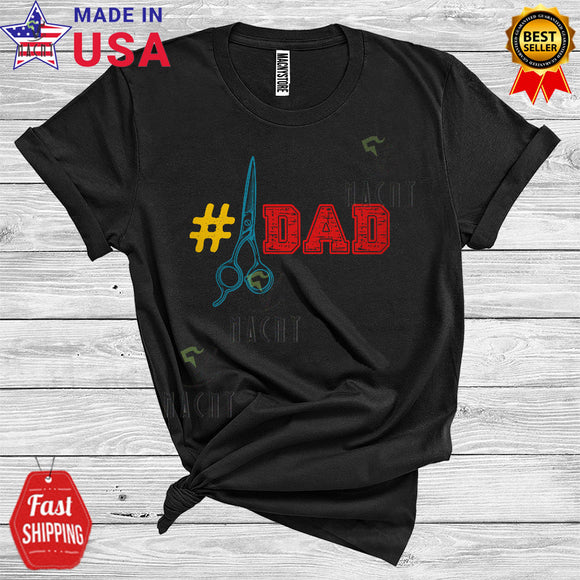 MacnyStore - Number One Barber Dad Fathers Day Daddy Matching Careers Jobs Group T-Shirt