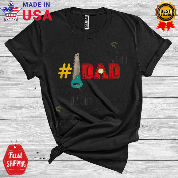 MacnyStore - Number One Carpenter Dad Fathers Day Daddy Matching Careers Jobs Group T-Shirt