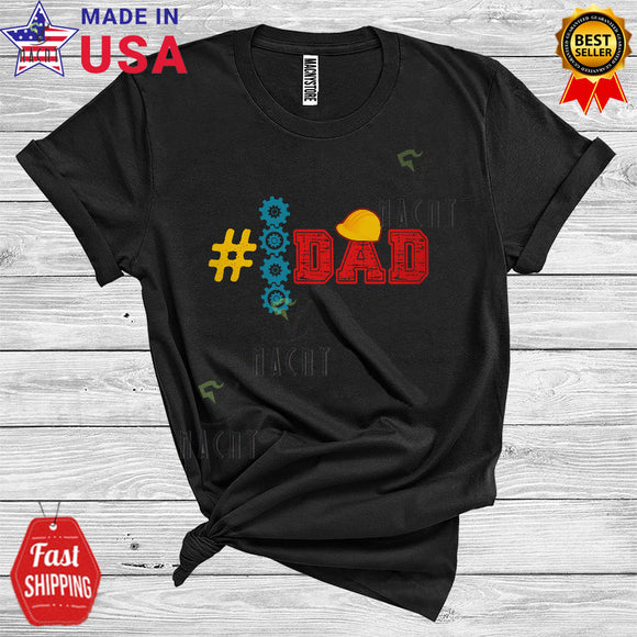 MacnyStore - Number One Engineer Dad Fathers Day Daddy Matching Careers Jobs Group T-Shirt