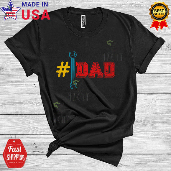 MacnyStore - Number One Mechanic Dad Fathers Day Daddy Matching Careers Jobs Group T-Shirt