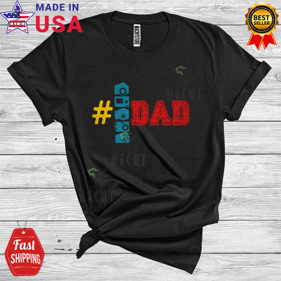 MacnyStore - Number One Photographer Dad Fathers Day Daddy Matching Careers Jobs Group T-Shirt