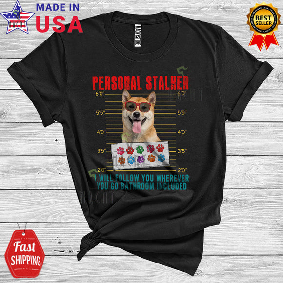 MacnyStore - Personal Stalker Shiba Inu Will Follow You Funny Animal Owner Lover T-Shirt