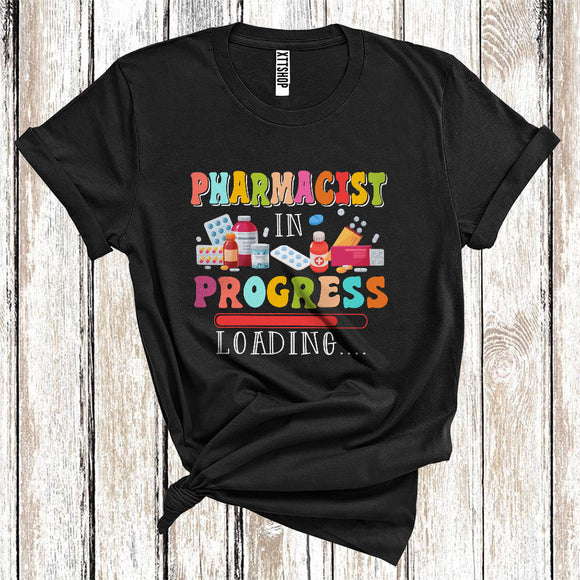 MacnyStore - Pharmacist In Progress Loading Cool Graduation Matching Future Job Careers Team T-Shirt