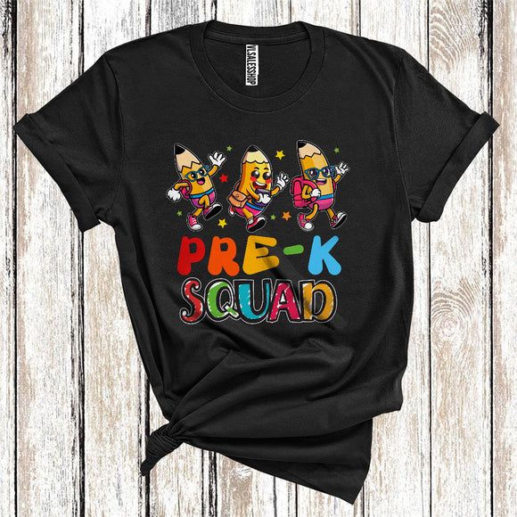 MacnyStore - Pre-K Squad Funny Three Pencils Kids Back To School First Day Of School T-Shirt