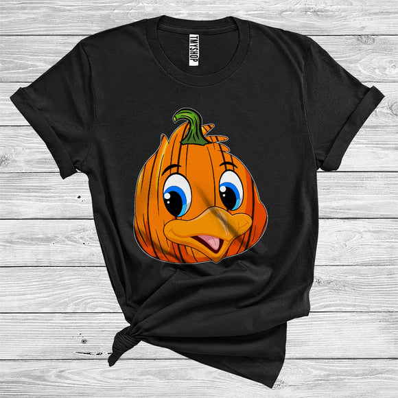 MacnyStore - Pumpkin Chicken Face Cute Chick Halloween Costume Farm Animal Lover T-Shirt
