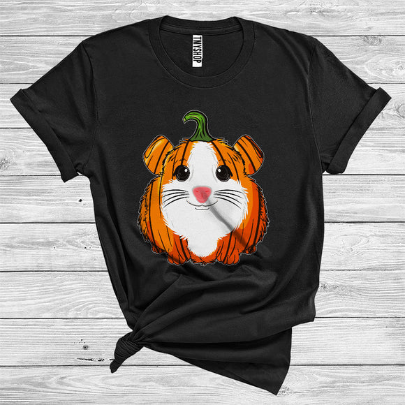 MacnyStore - Pumpkin Guinea Pig Face Funny Halloween Costume Animal Lover T-Shirt