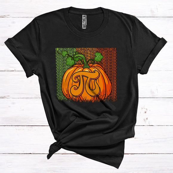 MacnyStore - Pumpkin With Pi Symbol Funny Halloween Thanksgiving Pi Day Math Science Lover T-Shirt