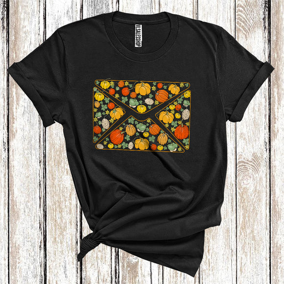 MacnyStore - Pumpkins Envelope Shape Cute Thanksgiving Halloween Pumpkin Postal Worker Group T-Shirt