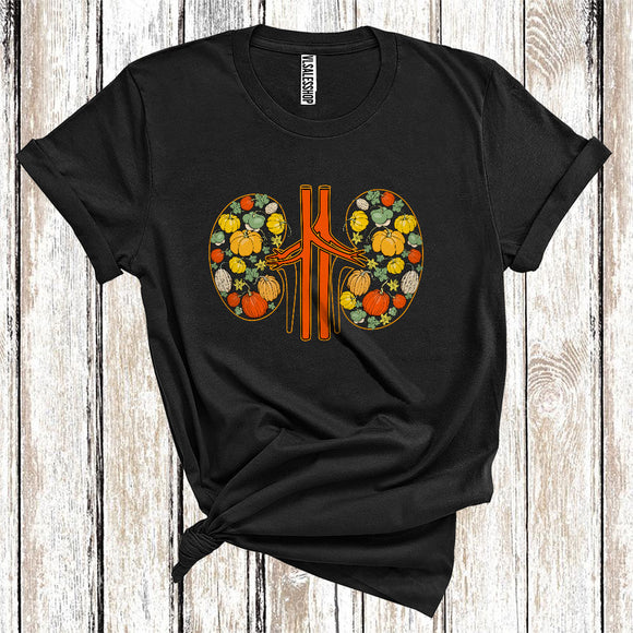 MacnyStore - Pumpkins Kidneys Shape Cute Thanksgiving Halloween Pumpkin Dialysis Technician Group T-Shirt