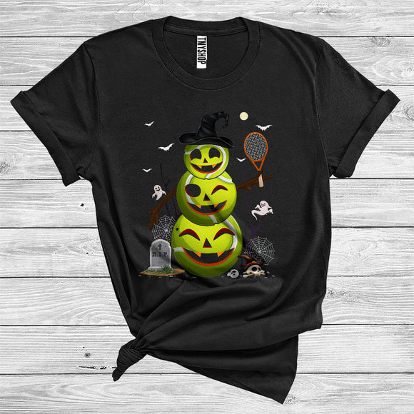MacnyStore - Tennis Snowman Witch Player Funny Halloween Costume Ball Sports Lover T-Shirt