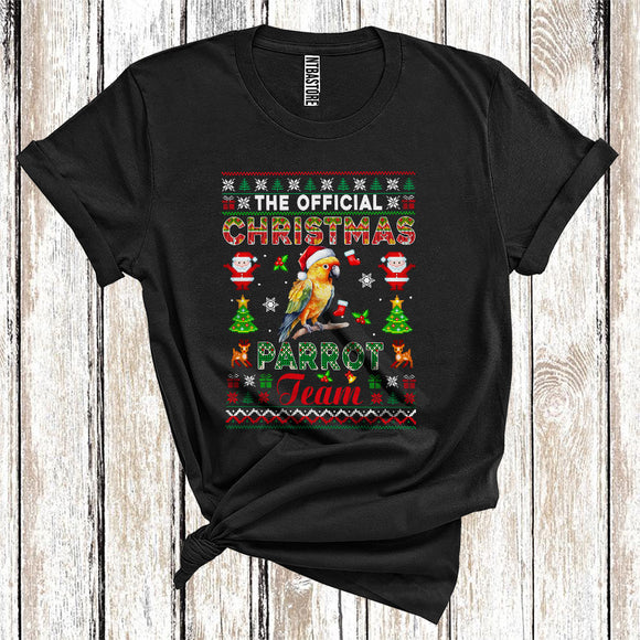 MacnyStore - The Official Christmas Parrot Team, Santa Bird Long Sleeve Sweater, Christmas T-Shirt