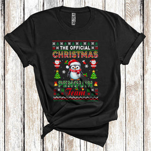 MacnyStore - The Official Christmas Penguin Team, Santa Bird Xmas Long Sleeve Sweater, Christmas T-Shirt