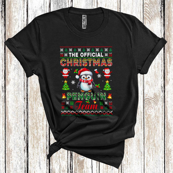 MacnyStore - The Official Christmas Penguin Team, Santa Bird Xmas Long Sleeve Sweater, Christmas T-Shirt