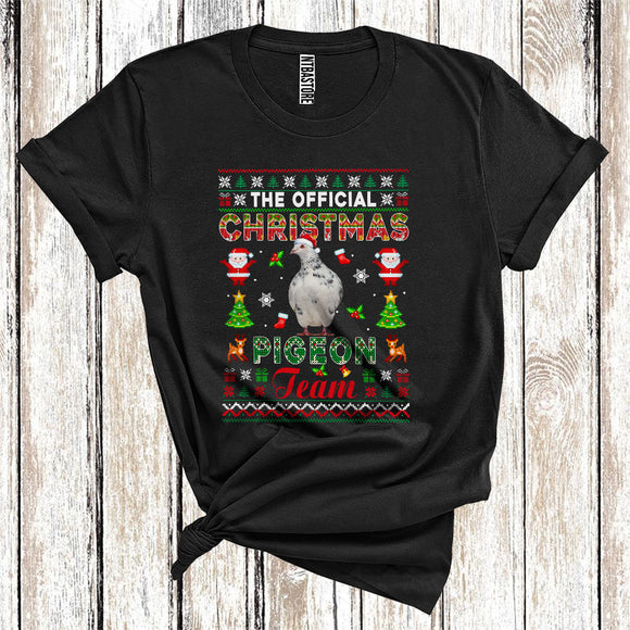 MacnyStore - The Official Christmas Pigeon Team, Santa Bird Long Sleeve Sweater, Christmas T-Shirt