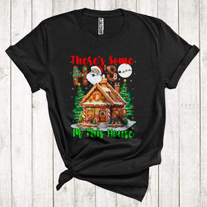 MacnyStore - There's Some Ho's In This House Cute Christmas Trees Santa Matching Family Group T-Shirt