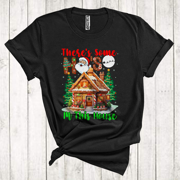 MacnyStore - There's Some Ho's In This House Cute Christmas Trees Santa Matching Family Group T-Shirt