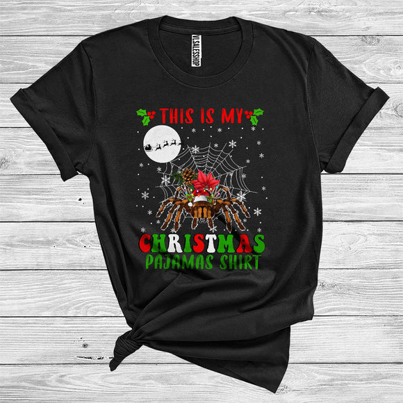 MacnyStore - This Is My Christmas Pajamas Shirt Tarantula Santa Reindeer Funny Spider Animal Lover T-Shirt