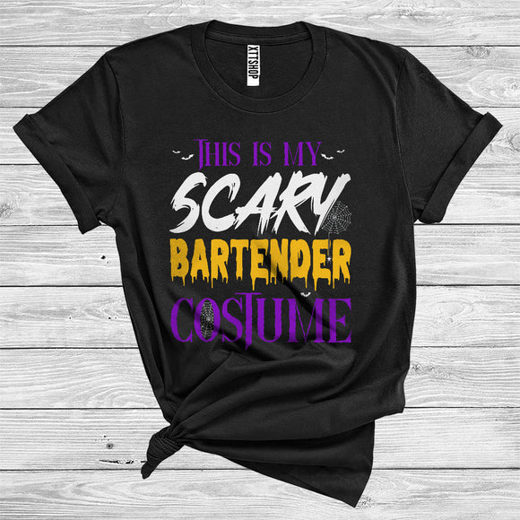 MacnyStore - This Is My Scary Bartender Costume Funny Halloween Matching Jobs Group T-Shirt