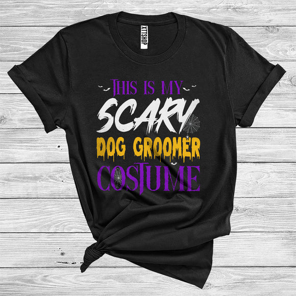 MacnyStore - This Is My Scary Dog Groomer Costume Funny Halloween Matching Jobs Group T-Shirt