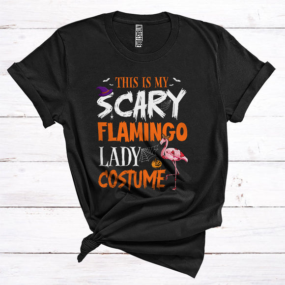 MacnyStore - This Is My Scary Flamingo Lady Costume Funny Zombie Bird Animal Lover Halloween T-Shirt