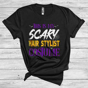 MacnyStore - This Is My Scary Hair Stylist Costume Funny Halloween Matching Jobs Group T-Shirt