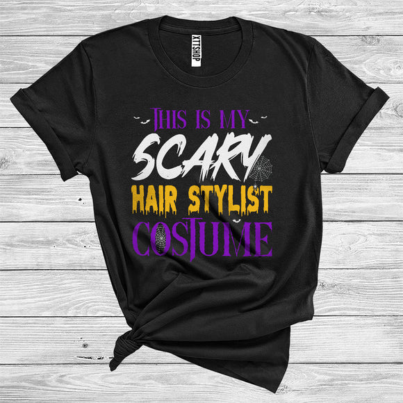 MacnyStore - This Is My Scary Hair Stylist Costume Funny Halloween Matching Jobs Group T-Shirt