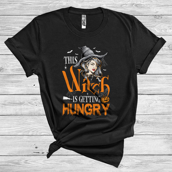 MacnyStore - This Witch Is Getting Hungry Funny Halloween Costume Witch Lover T-Shirt