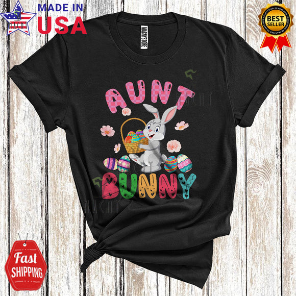 MacnyStore - Aunt Bunny Cute Funny Easter Day Matching Family Group Bunny Egg Hunt Lover T-Shirt